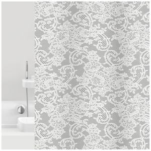 Штора для ванны Bacchetta Dantelle 180х200 см серая