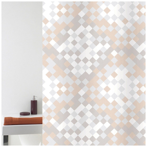 Штора для ванны Bacchetta Fragmen 240х200 см бежевая