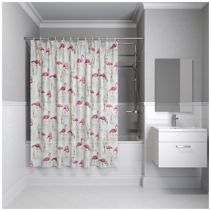 Штора для ванны IDDIS Promo 180х180 см розовая