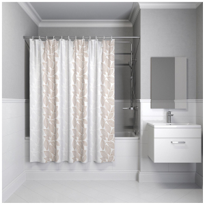 Штора для ванны IDDIS Basic 180х180 см бежевая