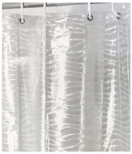 Штора для ванны HAUSMANN Waves 200х240 см прозрачная