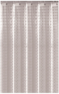 Штора для ванны HAUSMANN Squares 200х240 см прозрачная