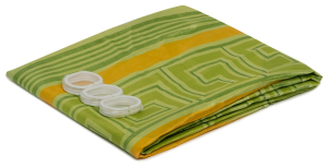 Штора для ванны Aquarius Белые круги 180х200 см белая