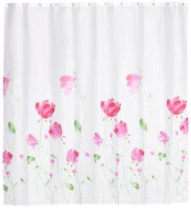 Штора для ванны WESS Lily 180х180 см розовая