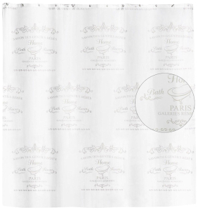 Штора для ванны Verran Paris 180х180 см белая