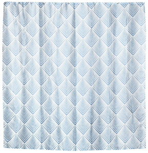 Штора для ванны Verran Angular 180х180 см голубая