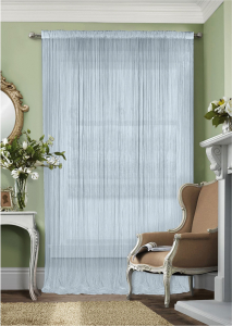 Штора кисея полиэстер 300х290 см серая 1 шт