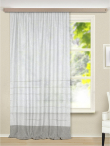 Штора портьерная МЛ408/10/Е200 200х270 см 1 шт серая