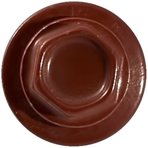 Саморезы Tech-KREP 4,8х28 мм шестигранные кровельные темно-красные 60 шт