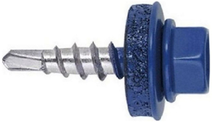 Саморезы Tech-KREP 4,8х35 мм шестигранные кровельные синие 60 шт