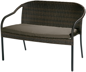 Скамья садовая Fazanda искусственный ротанг 