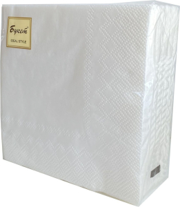 Салфетки Bouquet белый бумага 25х25 см 50 шт