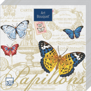 Салфетки Бабочки бумажные 16,5x16,5 см