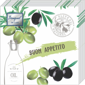 Салфетки Buon appetito 3-слойные 24х24см 25 листов