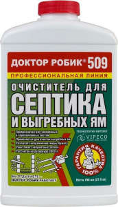 Универсальное средство для септика и выгребных ям Доктор Робик 0,8 л