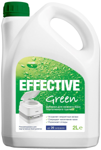 Жидкость для биотуалетов Thetford Effective Green для нижнего бака 2 л