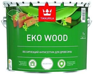 Антисептик лессирующий Tikkurila Eko Wood орегон 9 л