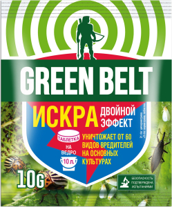 Средство защитное от вредителей GREEN BELT Искра Двойной Эффект 10 г