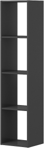 Стеллаж универсальный ФЕЛИКС ЛДСП 164х37х34 см антрацит