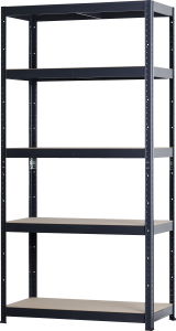 Стеллаж универсальный сталь 180x90x40 см антрацит 
