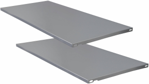 Полка универсальная сталь 3х80х35 см серебряная 2 шт