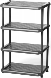 Этажерка для обуви IDEA пластик 80,7x49,7х30,7 см коричневая 