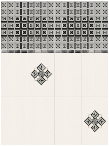 Панель ПВХ листовая комплект MOSAICO 250х2650х5 мм 4 шт