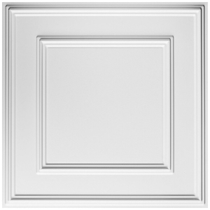 Панель 3D ПВХ листовая Палермо Белый 595х595х10 мм