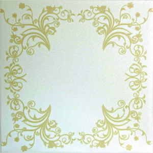 Плита пенополистирол Шелк золото 500х500х8 мм 8 шт