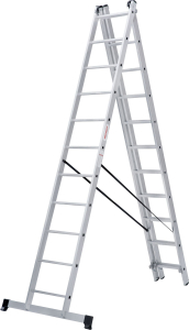 Лестница алюминиевая Новая Высота NV1230 3 секции 33 ступени 755 см