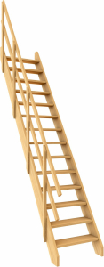 Лестница деревянная ТДВ Стандарт ЛМ-03 14 ступеней 300 см