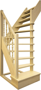 Лестница деревянная Лесенка 91-у 10 ступеней 247,5 см