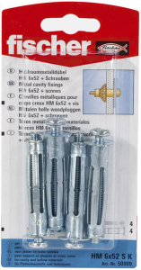 Анкер-шуруп fischer 6х52 мм 4 шт