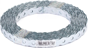 Монтажная лента Стройбат волнистая 17 мм х 25 м х 0,55 мм серая