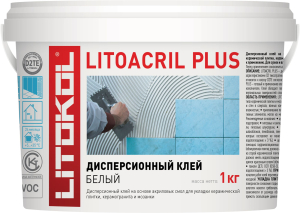 Плиточный клей дисперсионная LITOKOL Litoacril plus 1 кг