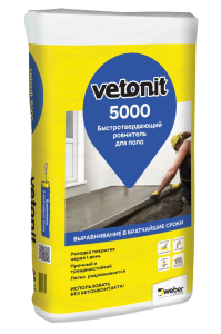 Ровнитель для пола цементный weber.vetonit 5000 25 кг