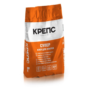 Плиточный клей цементный Крепс Супер 5 кг