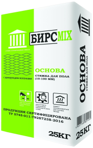 Стяжка цементная БИРСMIX Основа 25 кг