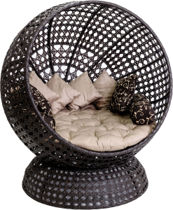 Кресло GreenGard Рапсодия искусственный ротанг коричневое 