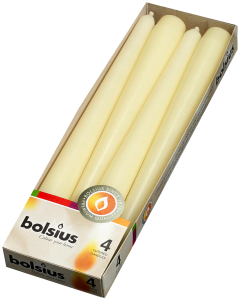 Свеча античная Bolsius кремовая 24,5х2,4 см 4 шт