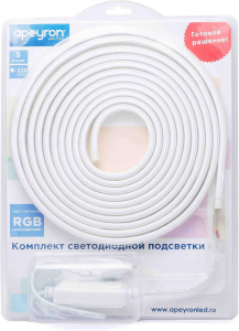 Светодиодная лента Apeyron Electrics SMD 5050 60LED IP44 220В 12Вт 5 м