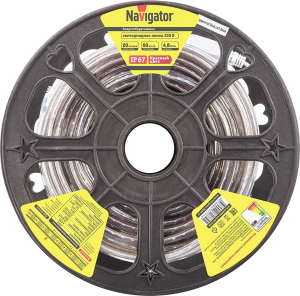 Светодиодная лента Navigator 60 шт IP67 220В 4,8 Вт красный 1 м