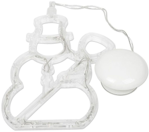 Световая фигура Снеговик светодиодная 19,5х15х1 см