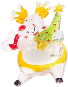 Световая фигура Олень на присоске светодиодная 7х9,5х1,3 см