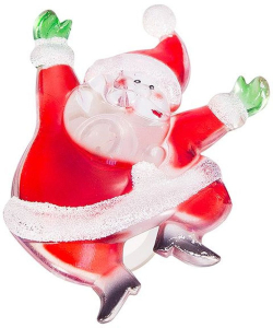 Световая фигура Санта Клаус светодиодная 6,5х8,5х1 см