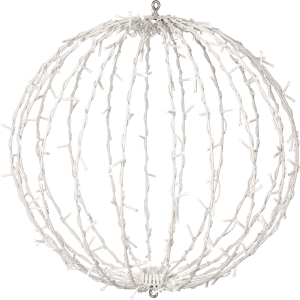 Световая фигура Подвесной шар 200 LED IP44 50 см холодный белый