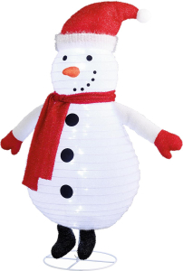 Световая фигура Снеговик 60 LED IP 44 85 см холодный белый