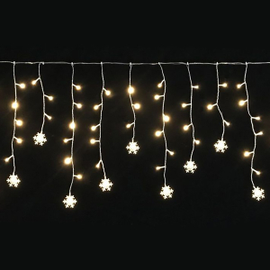 Гирлянда бахрома SH LIGHTS 100 LED теплый белый 1,7 м