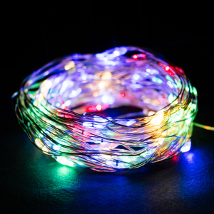 Гирлянда нить Glos 100 LED разноцветная 10 м