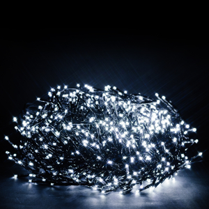 Гирлянда Мишура 1000 LED холодный белый 15 м